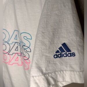 White Adidas T-shirt